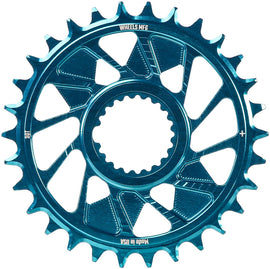 Wheels Manufacturing Direct Mount Chainring - 30t Shimano Direct Mount 1.5mm Outboard Offset HG+ Chain Compatible Teal