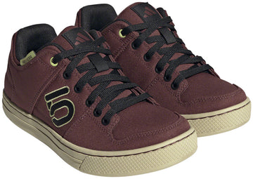 Five Ten Freerider Canvas Flat Shoes - Women's Quiet Crimson/Core Pulse Lime 8.5