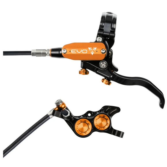 Hope Tech 4 Evo GR4 Disc Brake Right/Rear 74mm Blk/Orang