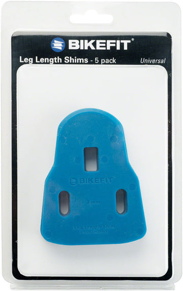 BikeFit Leg Length Shims - Universal Look/Time/Shimano SL Compatible 3-Hole 3mm5-Pack