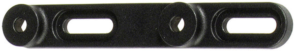 Ortlieb 64mm Water Bottle Mount Offset-Plate - Black
