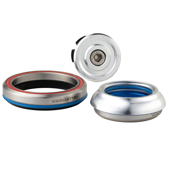Cane Creek Hellbender 70 Headset - IS42/28.6/H9 Upper | IS52/40 Lower Tapered Silver