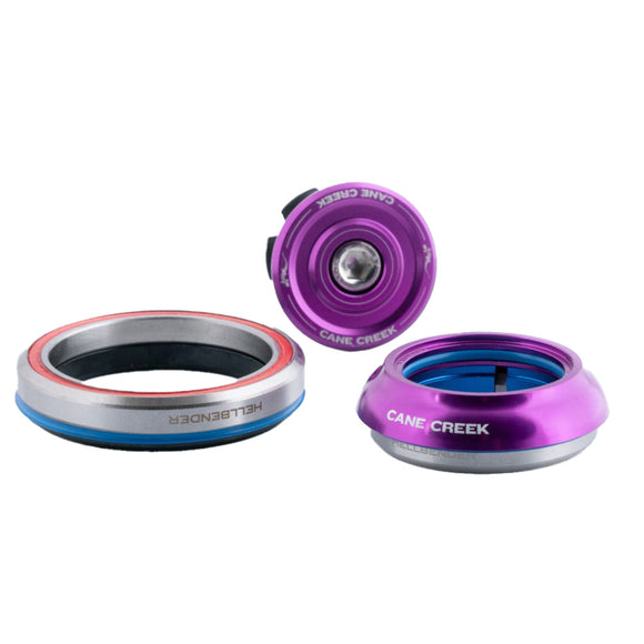 Cane Creek Hellbender 70 Headset - IS42/28.6/H9 Upper | IS52/40 Lower Tapered Purple