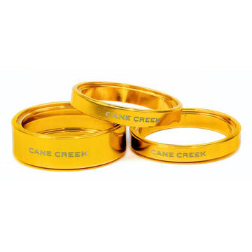 Cane Creek Interlok Chroma Studio Headset Spacer Kit - (1) 10mm (2) 5mm Gold