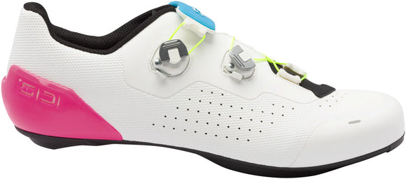 SIDI Genius X WYVE Road Shoes - Men's White Fluo 46.5