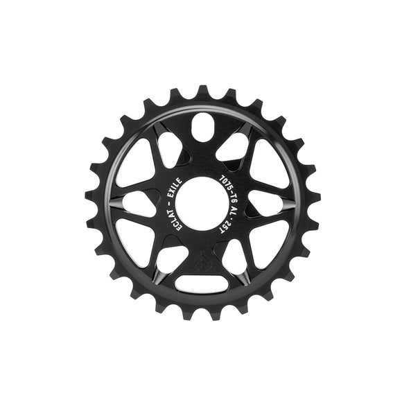Eclat Exile Chainring Teeth: 25 7075-T6 Aluminum Black