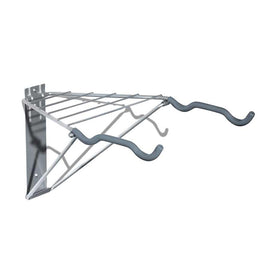 Delta Two Bike Wall Mount Rack with Shelf: Holds Two Bikes