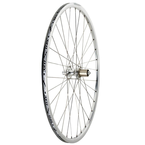 Halo Retro Rear Wheel 32h Polished Silver