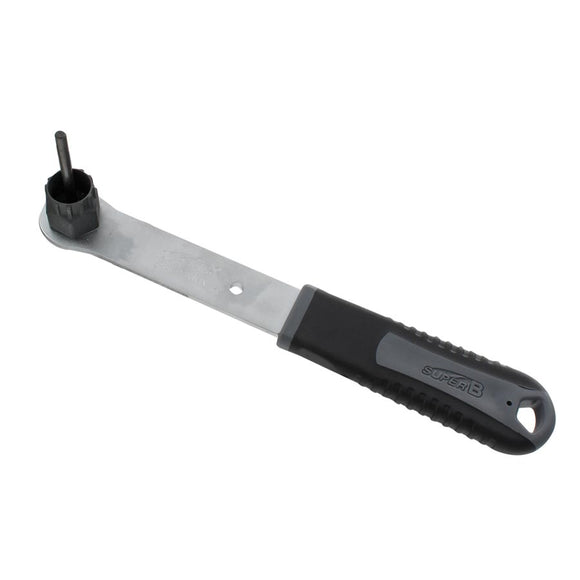Super-B TB-FW 30 Outil pour contre-ècrou de cassette Shimano avec guide et manche intégré