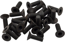BikeFit Cleat Screws 25-Pack 16mm SPD / MTB Compatible Countersunk 4mm Hex M5 X 0.8