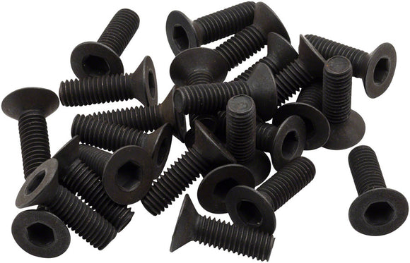 BikeFit Cleat Screws 25-Pack 16mm SPD / MTB Compatible Countersunk 4mm Hex M5 X 0.8