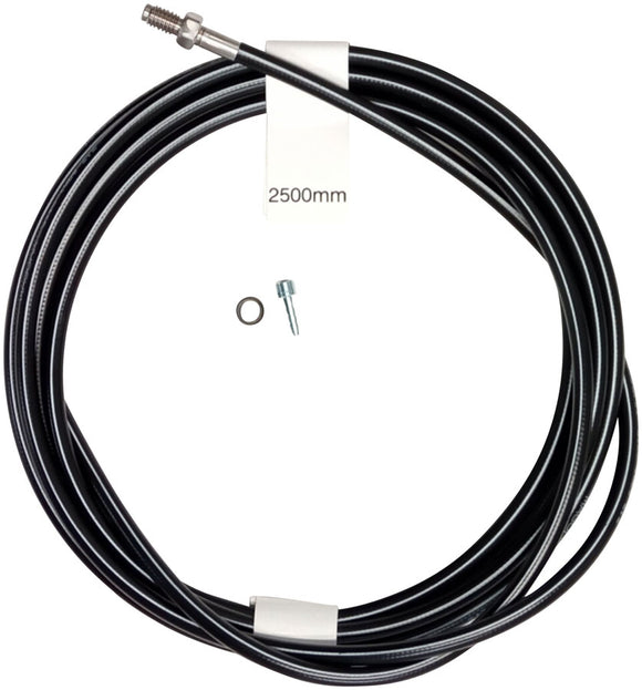 Magura Hydraulic Brake Hose - 2500mm Straight Line Fitting Black