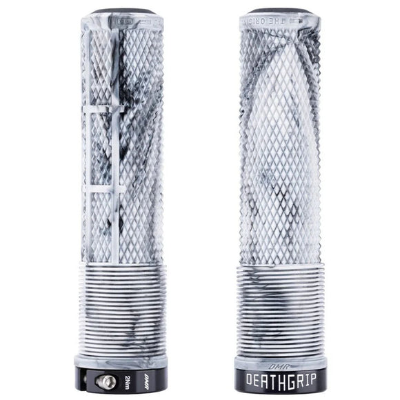 DMR DeathGrip 2 Flangeless Grips - Thin Lock-On Snow Camo