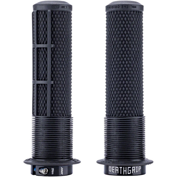 DMR DeathGrip 2 Flanged Grips - Thin Lock-On Black