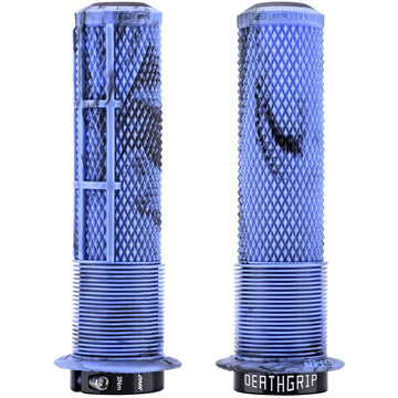 DMR DeathGrip 2 Flanged Grips - Thin Lock-On Blue Mable