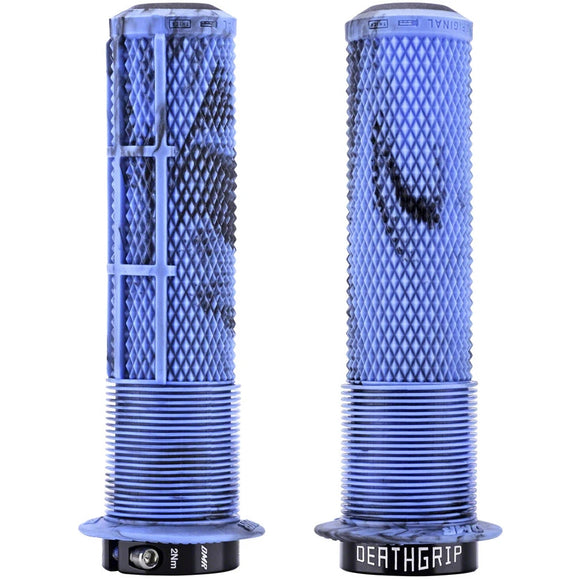 DMR DeathGrip 2 Flanged Grips - Thin Lock-On Blue Mable
