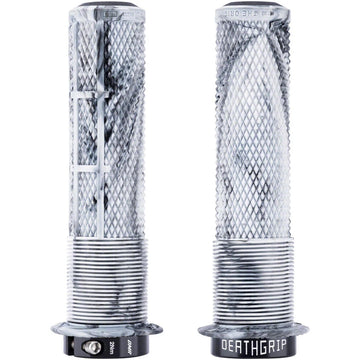 DMR DeathGrip 2 Flanged Grips - Thick Lock-On Snow Camo