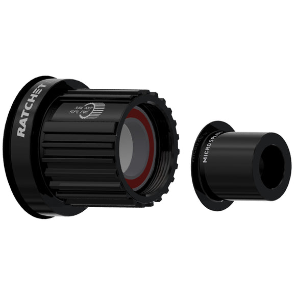 DT Swiss Ratchet LN Freehub Body - Shimano Micro Spline Standard Aluminum Sealed Bearing Kit w/ End Cap 12 x 142/148 mm