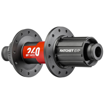 DT Swiss 240 EXP Rear Hub - 12 x 142mm Center-Lock HG 11 Road BLK/Red 28H 36pt