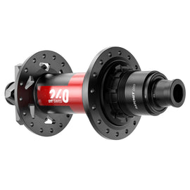 DT Swiss 240 DEG Rear Hub - 12 x 157mm 6-Bolt XD Black/Red 32H 90pt