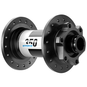 DT Swiss 350 Hybrid Front Hub - 15 x 110mm 6-Bolt Black 32h