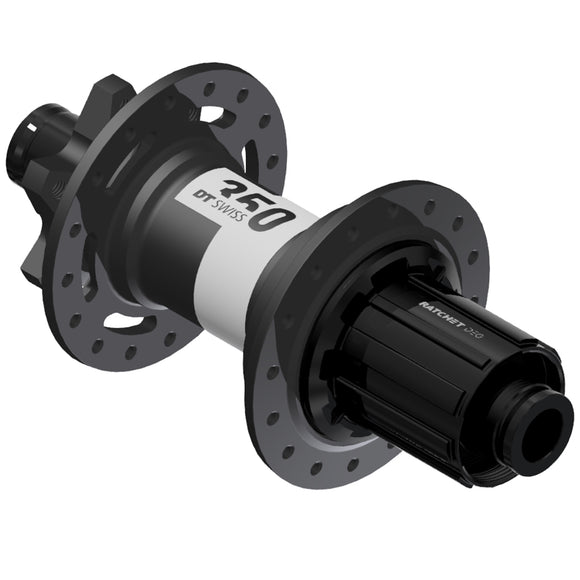 DT Swiss 350 DEG Rear Hub - 12 x 148mm 6-Bolt HG 11 MTN Black 32H 72pt
