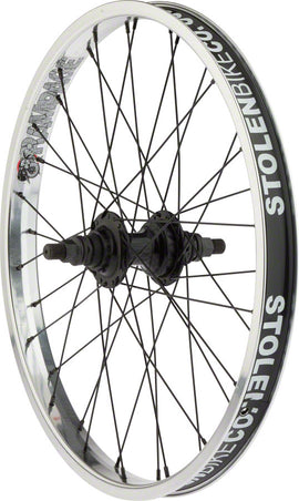 Stolen Rampage Rear Wheel - 20" 14 x 110mm Rim Brake Cassette Polished Clincher