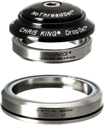 Chris King DropSet 3 Headset - 1-1/8 - 1.5" 41/52mm 36 Deg Black