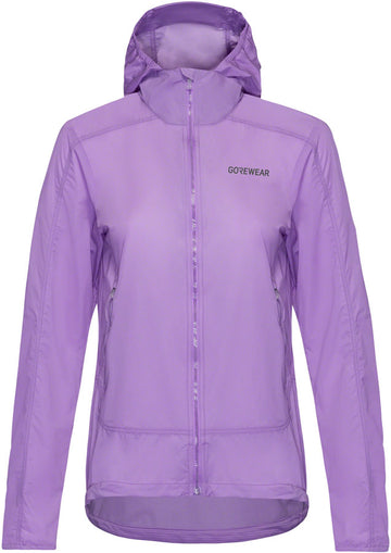 Gorewear Fernflow Hooded Windbreaker - Purple Women's Small