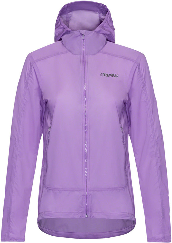 Gorewear Fernflow Hooded Windbreaker - Purple Women's Small