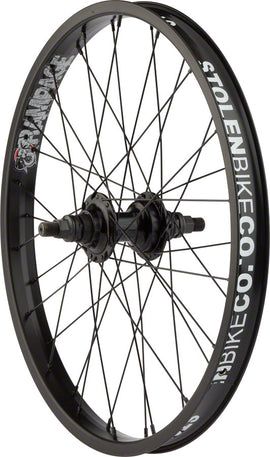 Stolen Rampage Rear Wheel - 20" 14 x 110mm Rim Brake Cassette Black Clincher