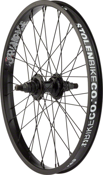 Stolen Rampage Rear Wheel - 20" 14 x 110mm Rim Brake Cassette Black Clincher