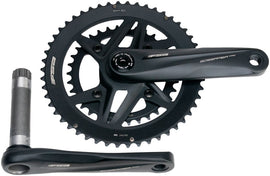 Full Speed Ahead Gossamer Pro 2x Crankset - 160mm 50/34t For Shimano 12-Speed HG+ DM/90 BCD MegaExo Spindle BLK