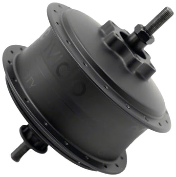Enviolo CVP Internally Geared Hub - City CY24 44t Spline 36 Hole 135mm Bolt-On Axle 6-Bolt Disc BLK