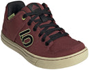 Five Ten Freerider Canvas Flat Shoes - Women's Quiet Crimson/Core BLK/Pulse Lime 10