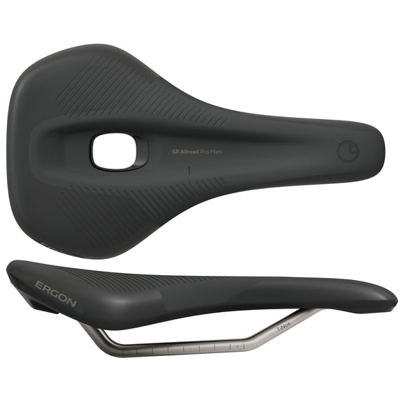 Ergon SR Allroad Pro Saddle - TiNox SL Black Men's Small/Medium