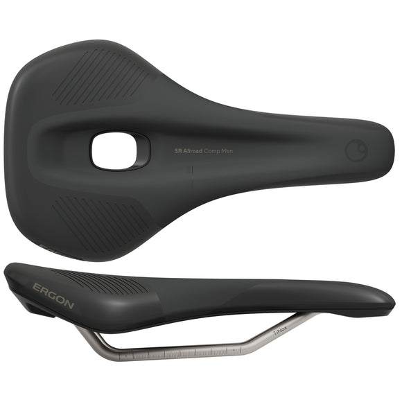 Ergon SR Allroad Comp Saddle - TiNox SL Black Men's Small/Medium