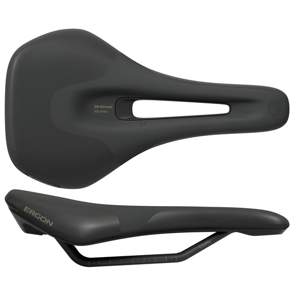 Ergon SR Allroad Saddle - Chromoly Black Women's Small/Medium