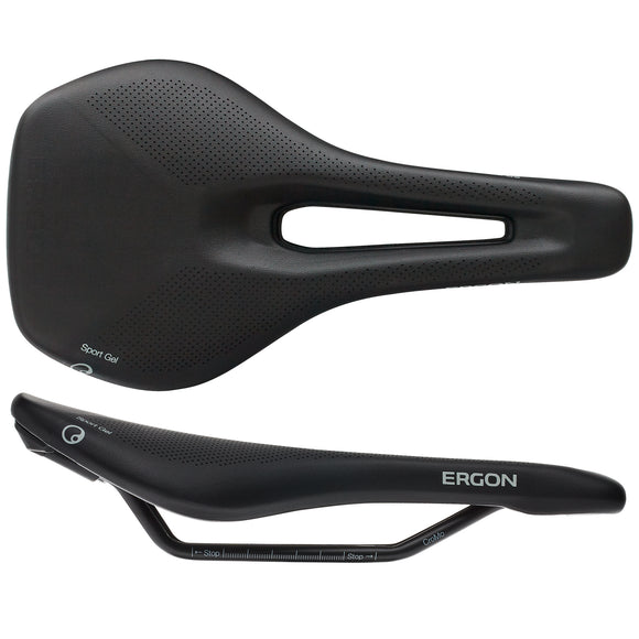 Ergon SR Sport Gel Saddle - Chromoly Black Women's Small/Medium