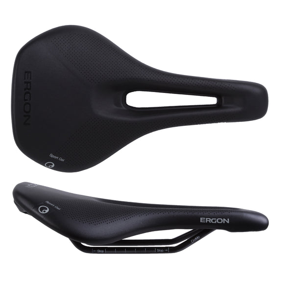 Ergon SR Sport Gel Saddle and Tape - Chromoly Black Women's Medium/Large
