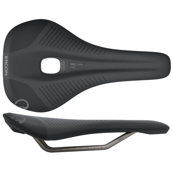 Ergon SRS Comp Saddle - TiNox XP Black Men's Medium/Large