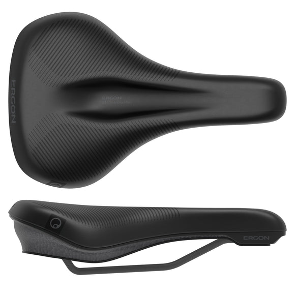 Ergon ST Core Evo Men's Saddle - MD/LG Black/Gray