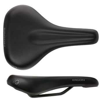 Ergon ST Gel Saddle - Chromoly Black Women's Medium/Large