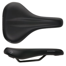 Ergon ST Gel Saddle - Chromoly Men's Small/Medium Black