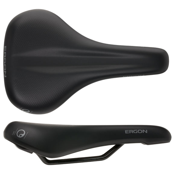 Ergon ST Gel Saddle - Chromoly Black Men's Medium/Large