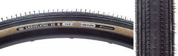 Panaracer GravelKing SS R Tire - 700 x 45 Tubeless Folding Black/Amber