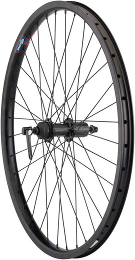 Quality Wheels Value HD Series Rear Wheel - 26" QR x 135mm Center-Lock Disc / Rim Brake HG 10 BLK 36H