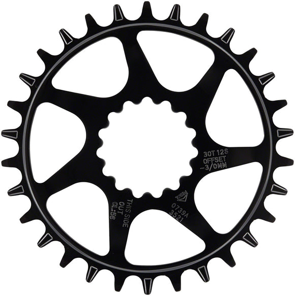 e*thirteen Helix Guidering - 30t 10/11/12-Speed 52/55mm Flip Flop CL 3/5mm Offset e*thirteen DM BLK