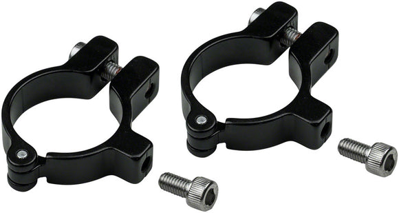 Velo Orange Hinged Water Bottle Cage Clamps - 28.6mm Black