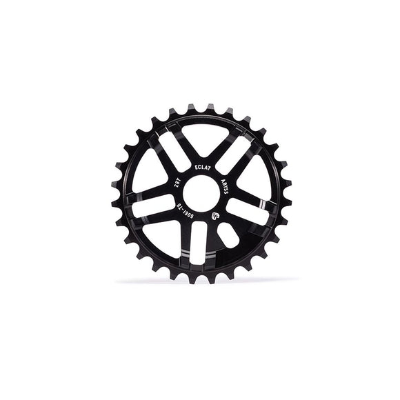 Eclat Abyss Chainring Teeth: 28 6061-T6 Aluminum Black
